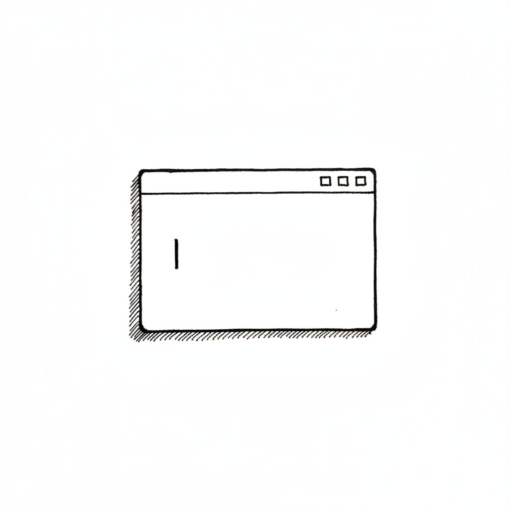 Blank screen anxiety